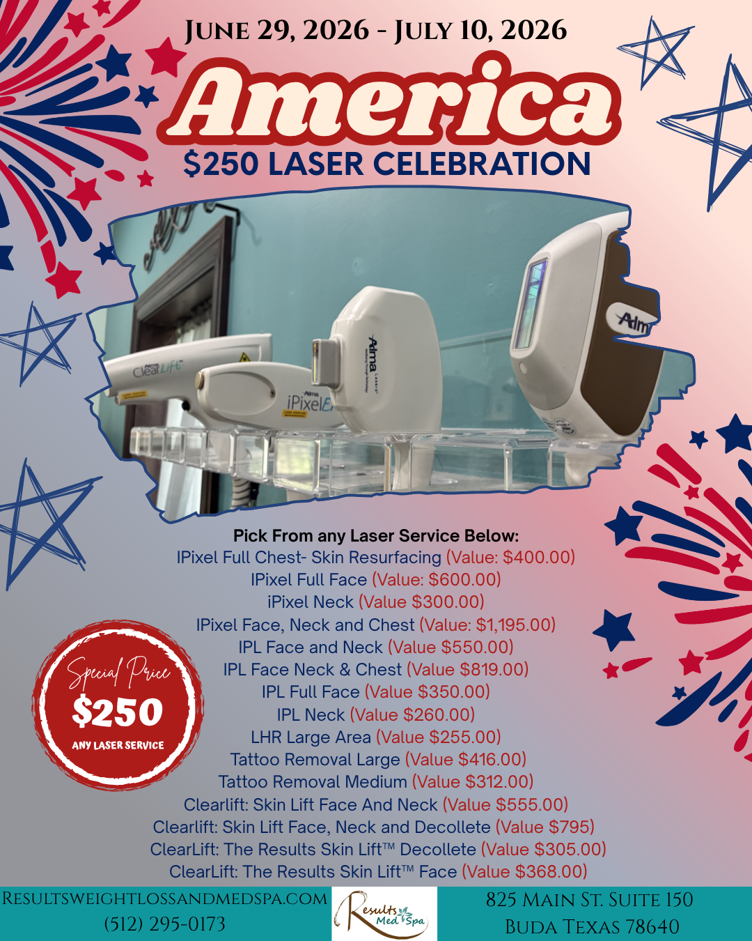 Best laser savings event in Buda, TX